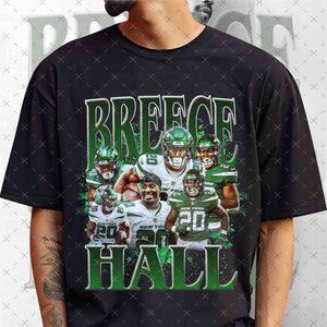 Vintage 90s Breece Hall Bootleg Rap Tee, Retro Breece Hall Football Shirt